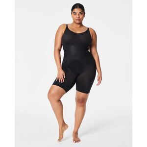 Spanx Invisible Mid-Thigh Black Bodysuit